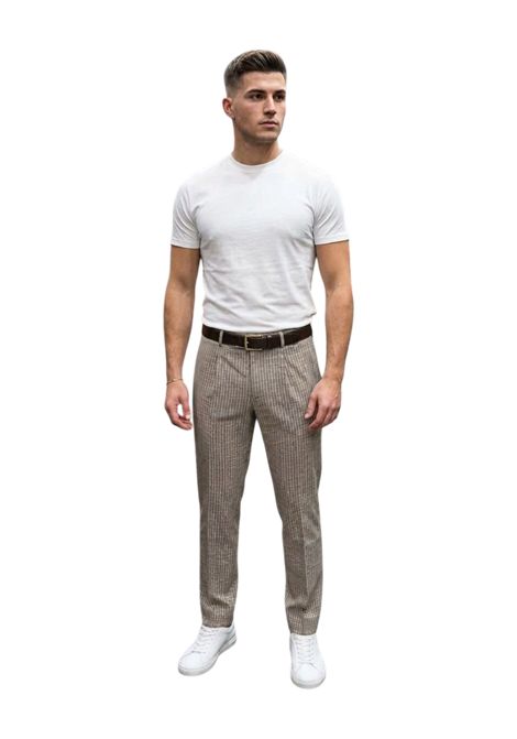 Pantalone Chino Uomo Michael Coal a Micro Quadretti MICHAEL COAL | Pantaloni | MC1.EDDY.33811CM09